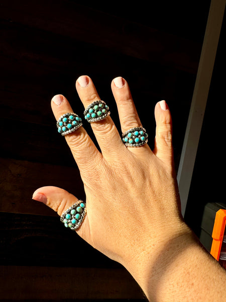 Turquoise and Sterling Silver || Ring