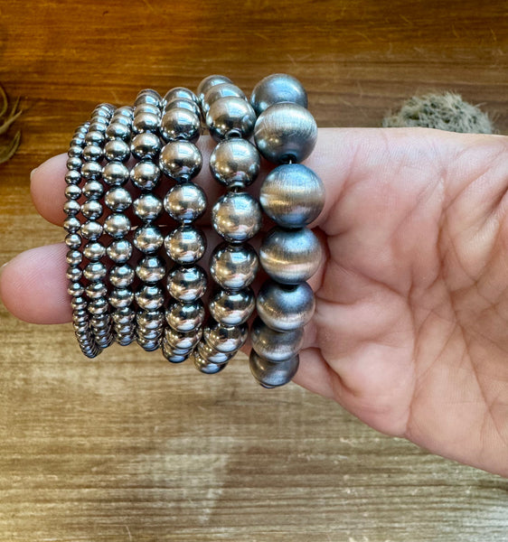 Sterling Silver Pearls (Available in All Sizes) || Bracelet