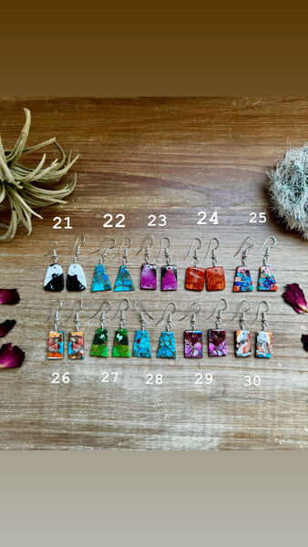 Mini Slabs - Pick your style || Earrings