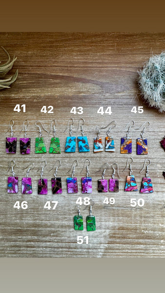 Mini Slabs - Pick your style || Earrings