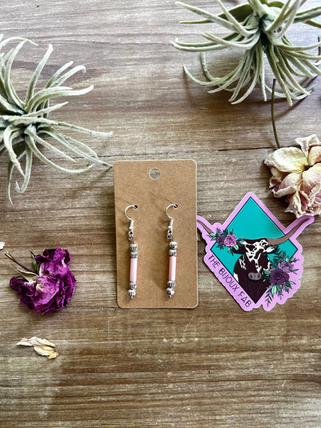 Pink Shell || Dangle Earrings