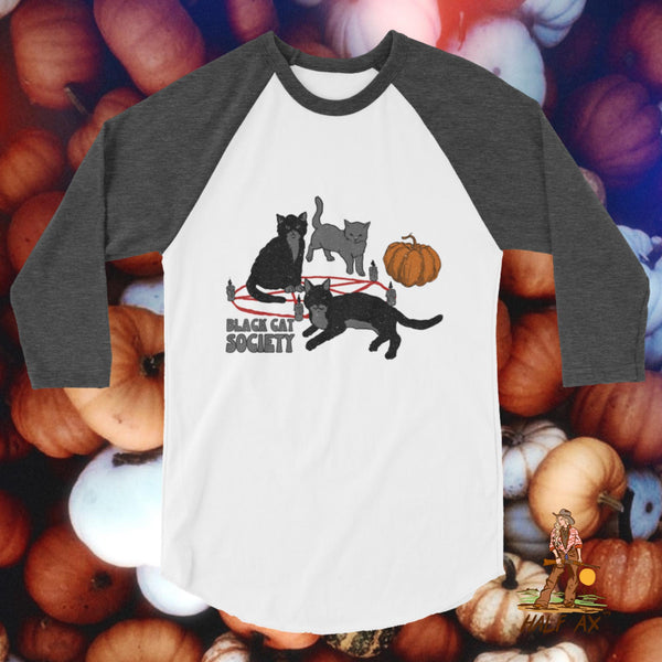 Black Cat Society || Raglan Tee