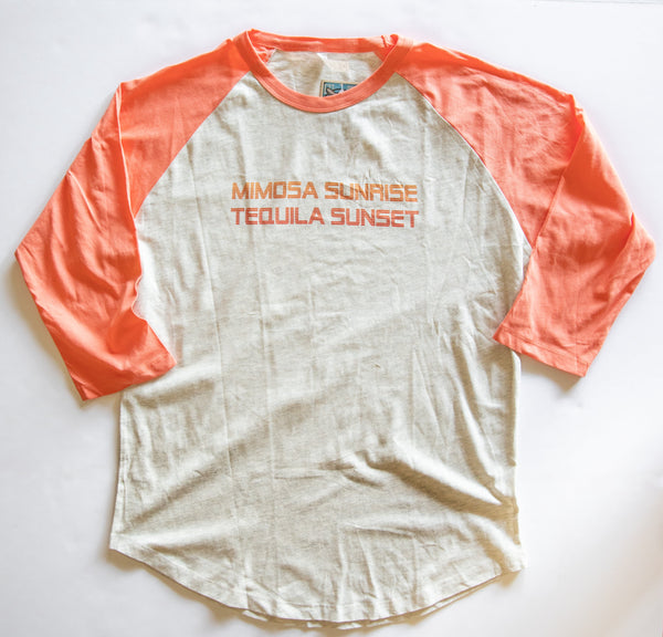 Mimosa Sunrise Tequila Sunset Raglan Tee