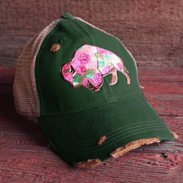 Buffalo Rose Cap
