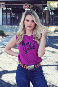 Hey Y'all Sleveless Tee