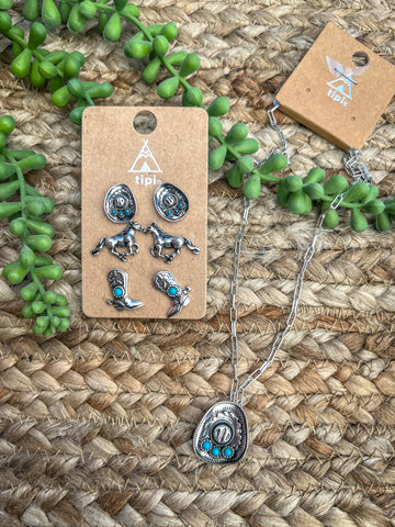 The Turquoise Annie Earring Set