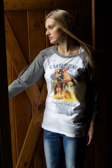 California Cowgirl 1908  Raglan Tee
