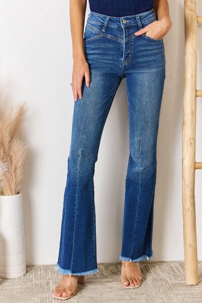 Kancan || High Rise Flare Jeans